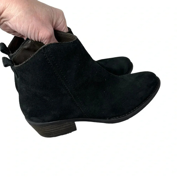 Marroqui Sanchez Black Suede Leather Boots size 7 1/2 Cowboy Western Cowgirl - Picture 7 of 13